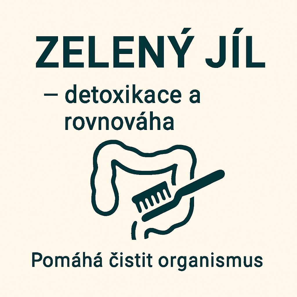 Zelený jíl na očistu